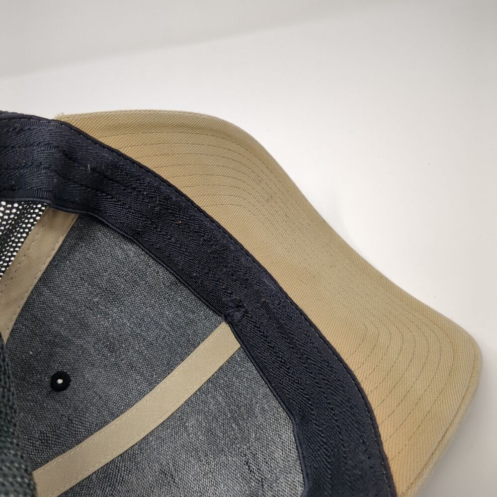 Pine Trees Usa Flag Patch Fitted Trucker Hat Gray… - image 7